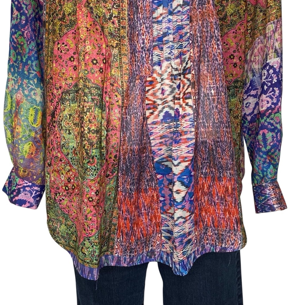 Daniel Rainn Multicolored Patterned Long Sleeve B… - image 3